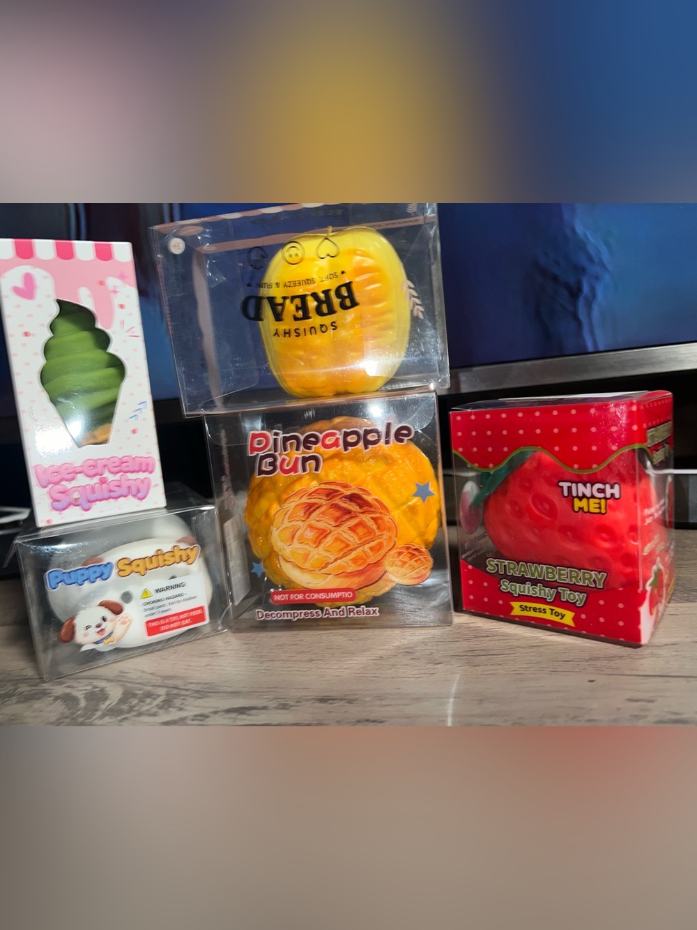 5 Pc Crunchy Squishy Bundle Viral tiktok items New
